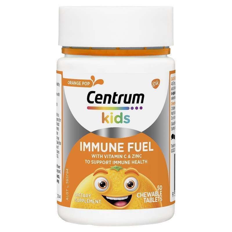 Centrum Kids Immune Fuel With Vitamin C & Zinc 50 Chewable Tablets