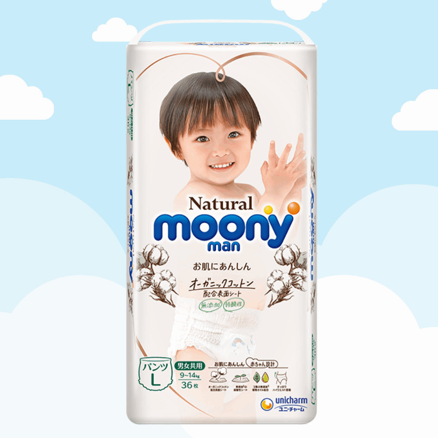 Bỉm Quần Moony Size L 36 miếng