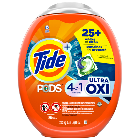 Tide Pods Ultra Oxi 4in1 85 Capsules