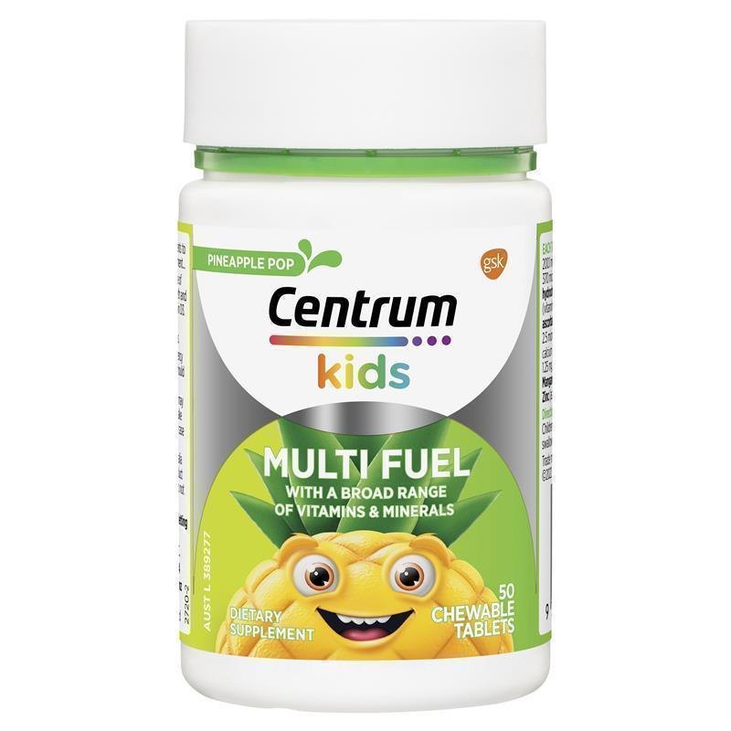 Centrum Kids Multi Fuel With Vitamins & Minerals 50 Chewable Tablets