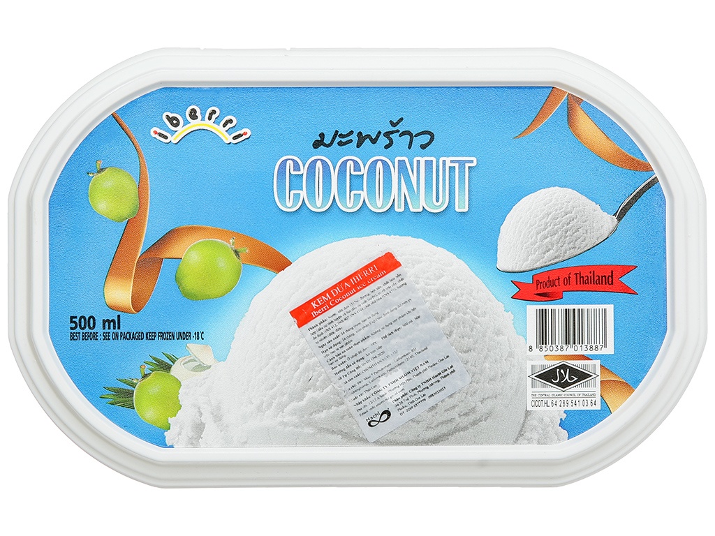 Kem Hộp Vị Dừa Thái Coconut Ice Cream Tub