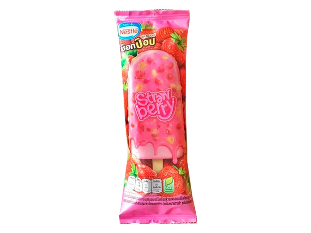 Kem Que Dâu Tây Nestle Thái Strawberry Ice Cream Stick