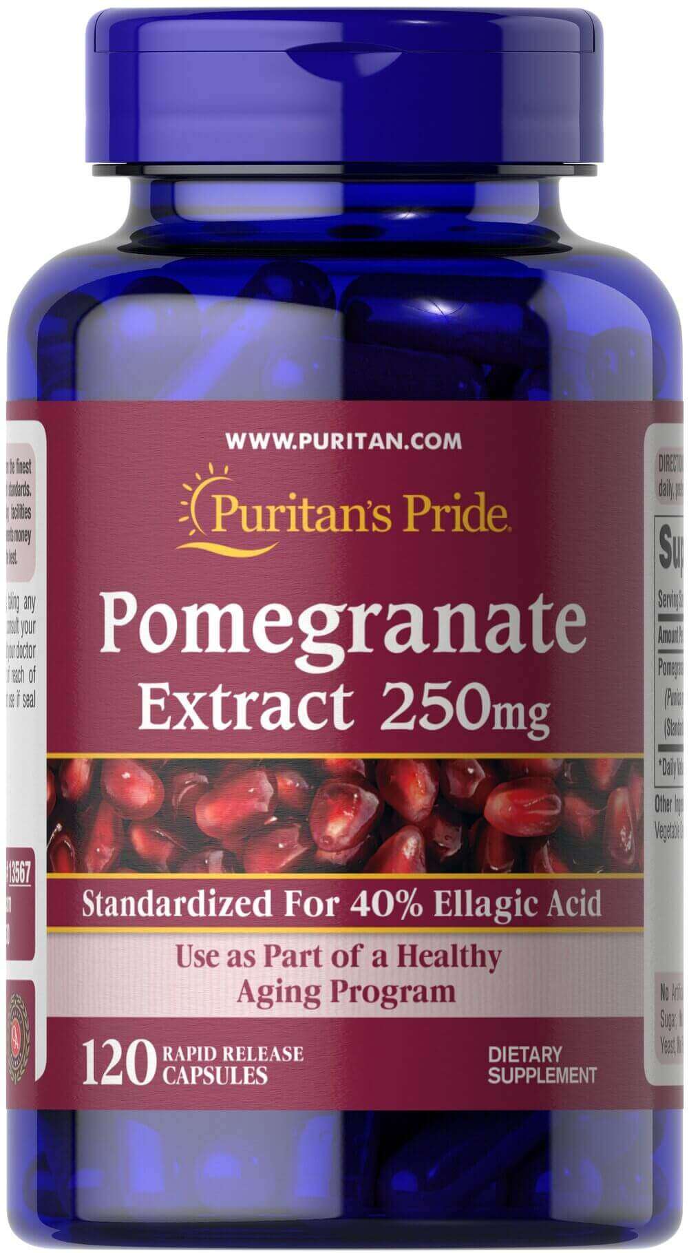 Puritan's Pride Pomegranate Extract 250mg 120 capsules