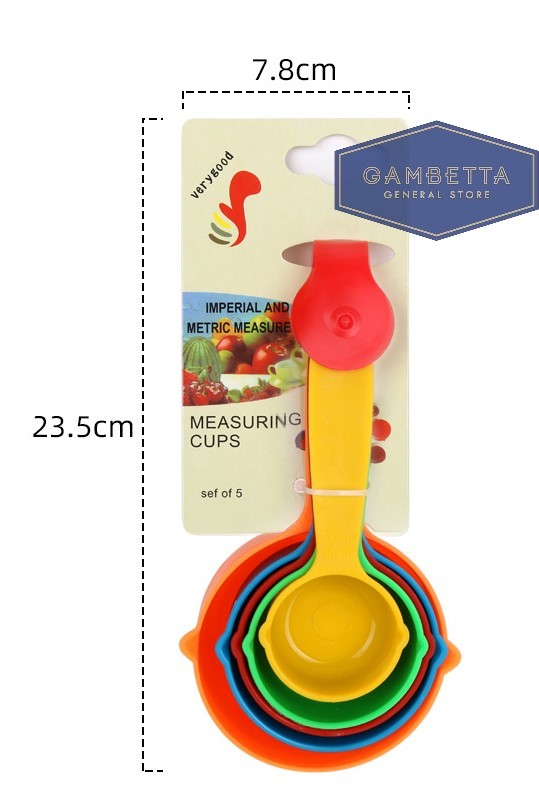 Plastic Measuring Cups 5pcs