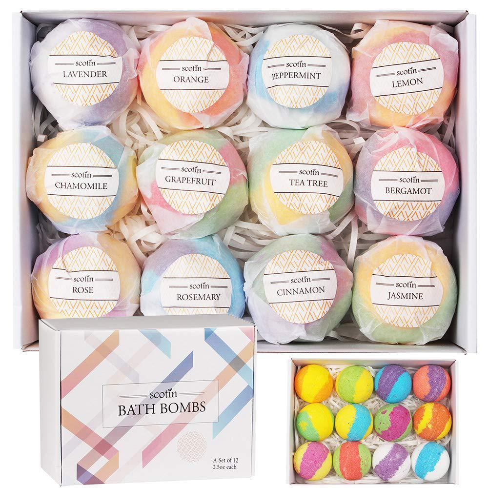 Scotin Bath Bombs Set of 12 x 2.5 oz each