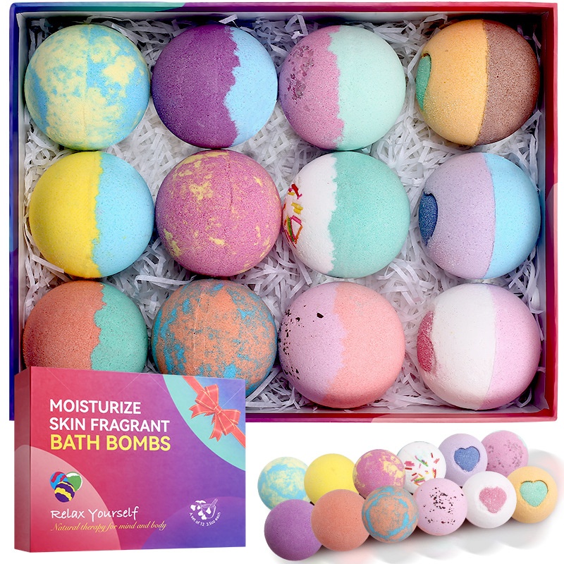 Moisturize Skin Fragrant Bath Bombs 12 x 3.5oz