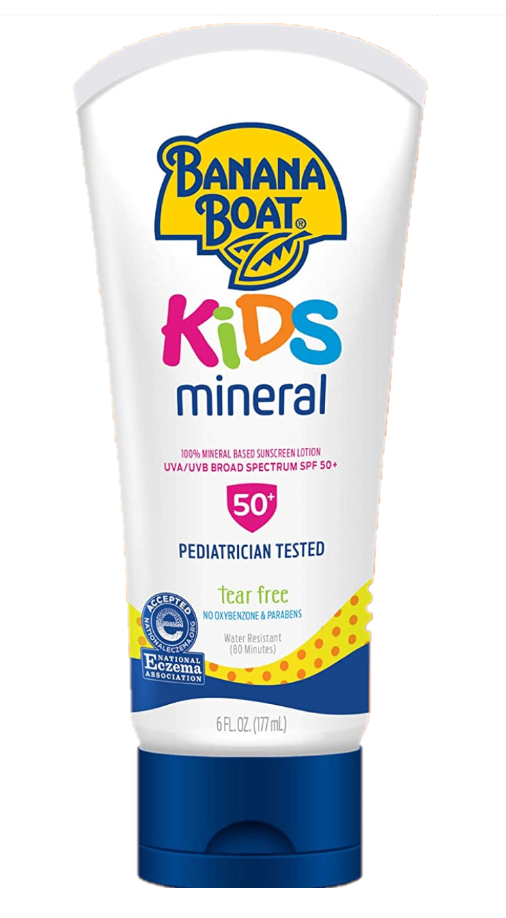 Banana Boat Kids Mineral Based Sunscreen Lotion Kem Chống Nắng Cho Bé SPF 50+