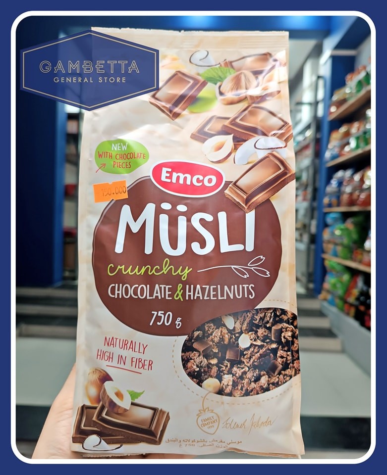 Ngũ Cốc Emco Musli Chocolate & Hazelnuts 750g