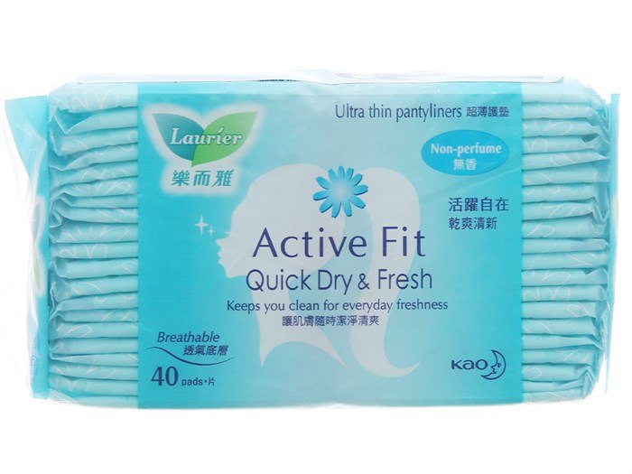 Laurier Active Fit Quick Dry & Fresh 40 Pads