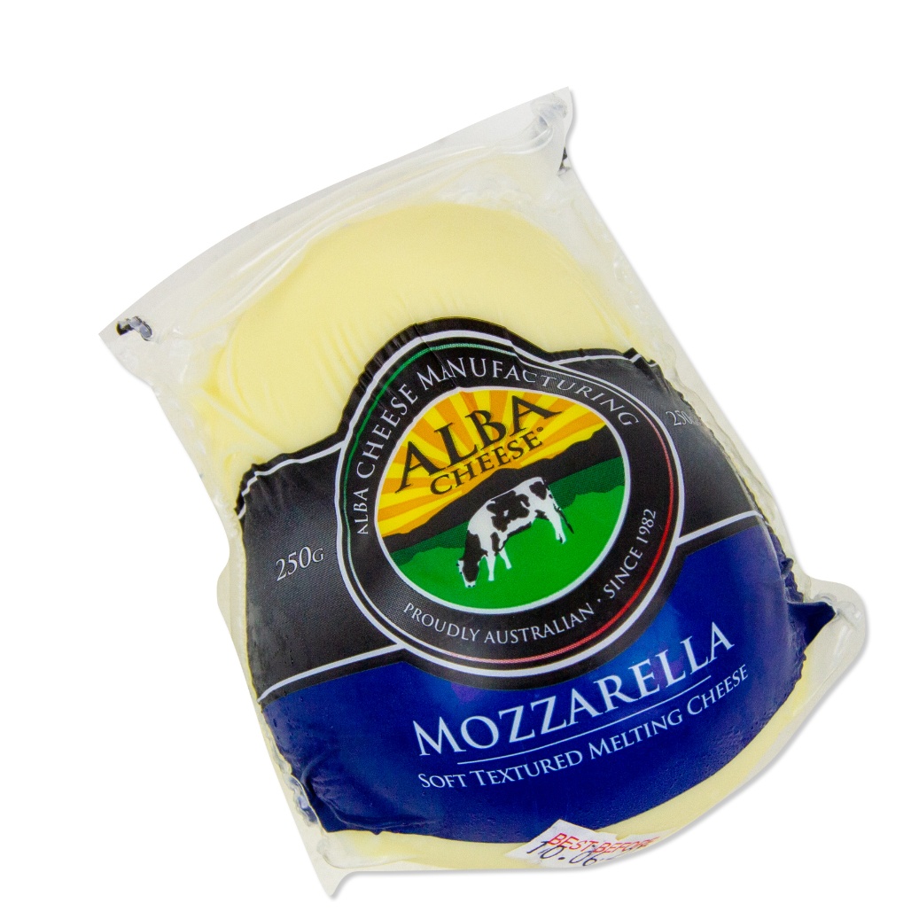 Alba Cheese Manufacturing Mozzarella Soft Textured 250g