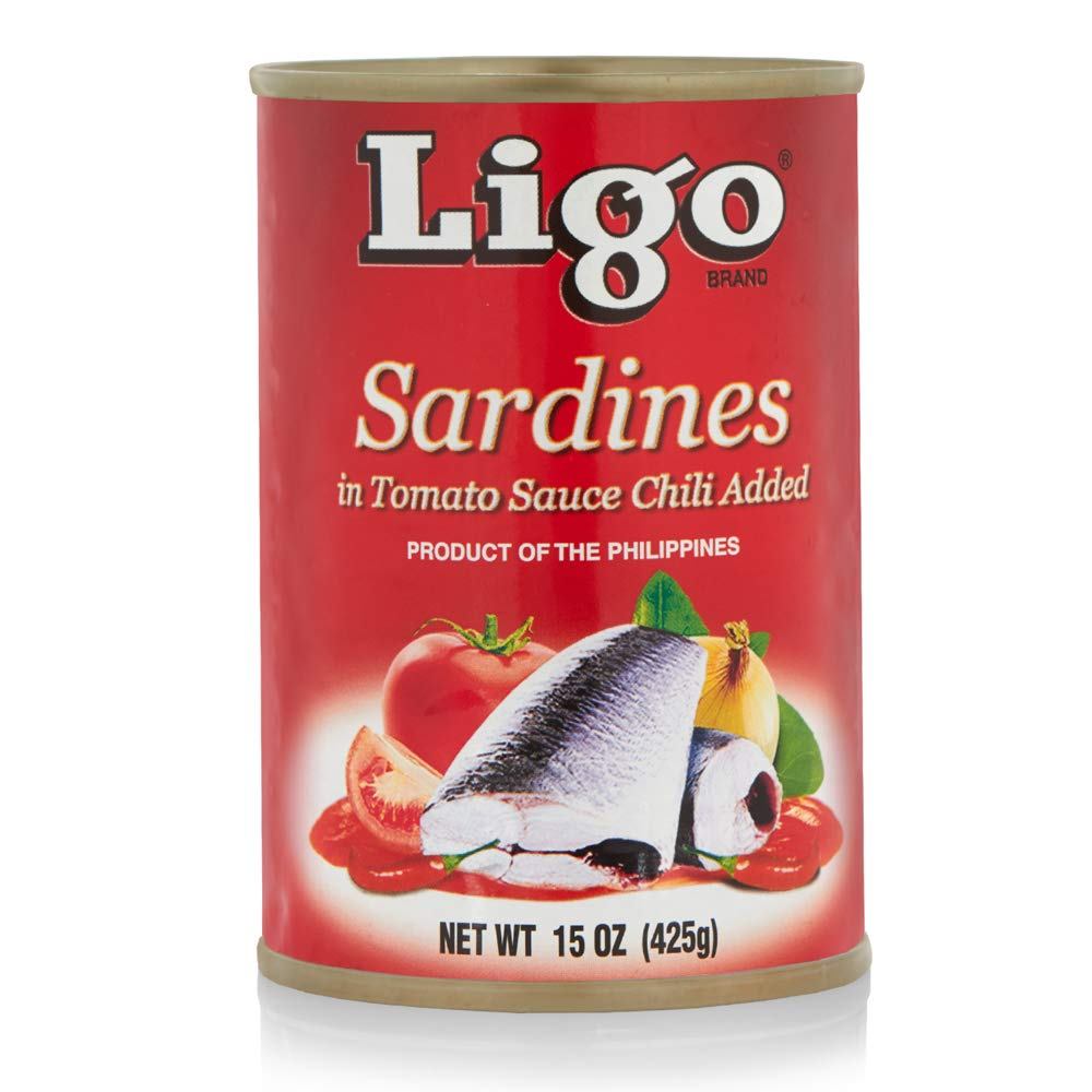 Ligo Sardines in Tomato Sauce Chili Added - Cá Mòi Sốt Cà Vị Ớt Cay 155g