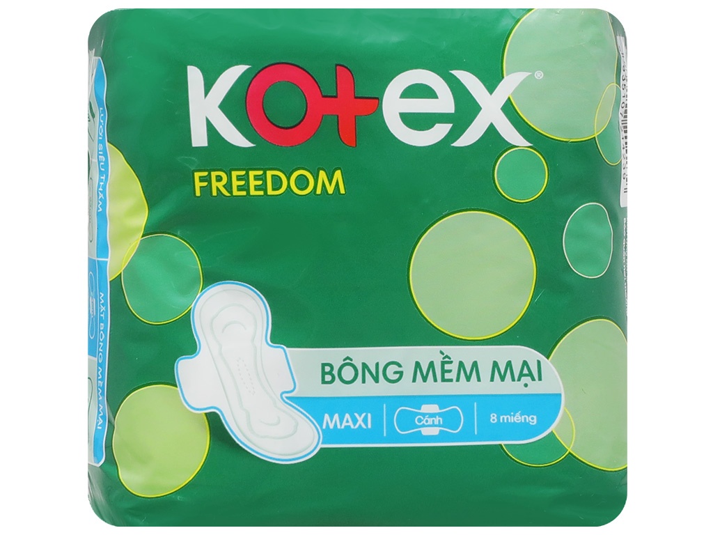 Kotex Băng Vệ Sinh Freedom 8 Miếng có cánh