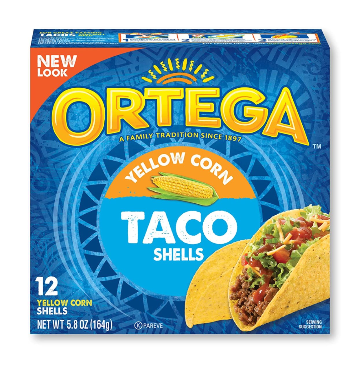 Ortega Yellow Corn Taco Shells 12