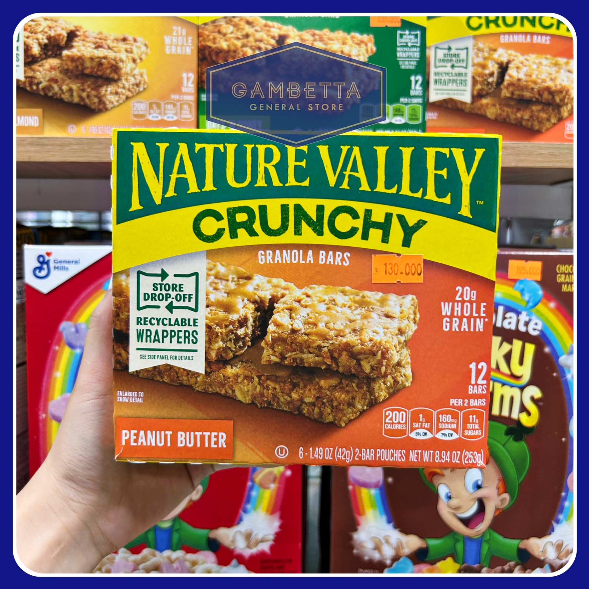 Nature Valley Crunchy Peanut Butter Granola Bars 12 Bars