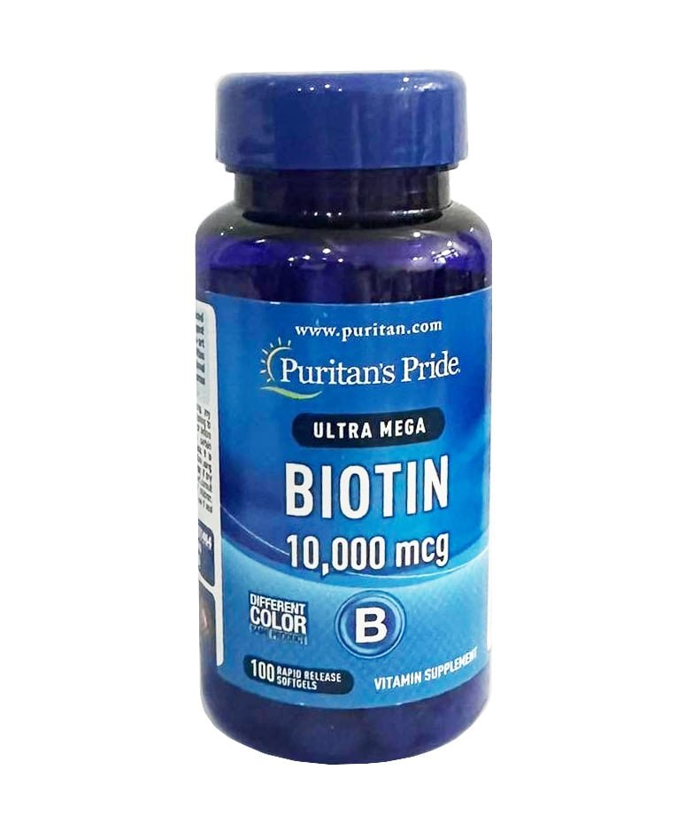 Puritant's Pride Biotin 10,000 cmg 50 Rapid release Softgels