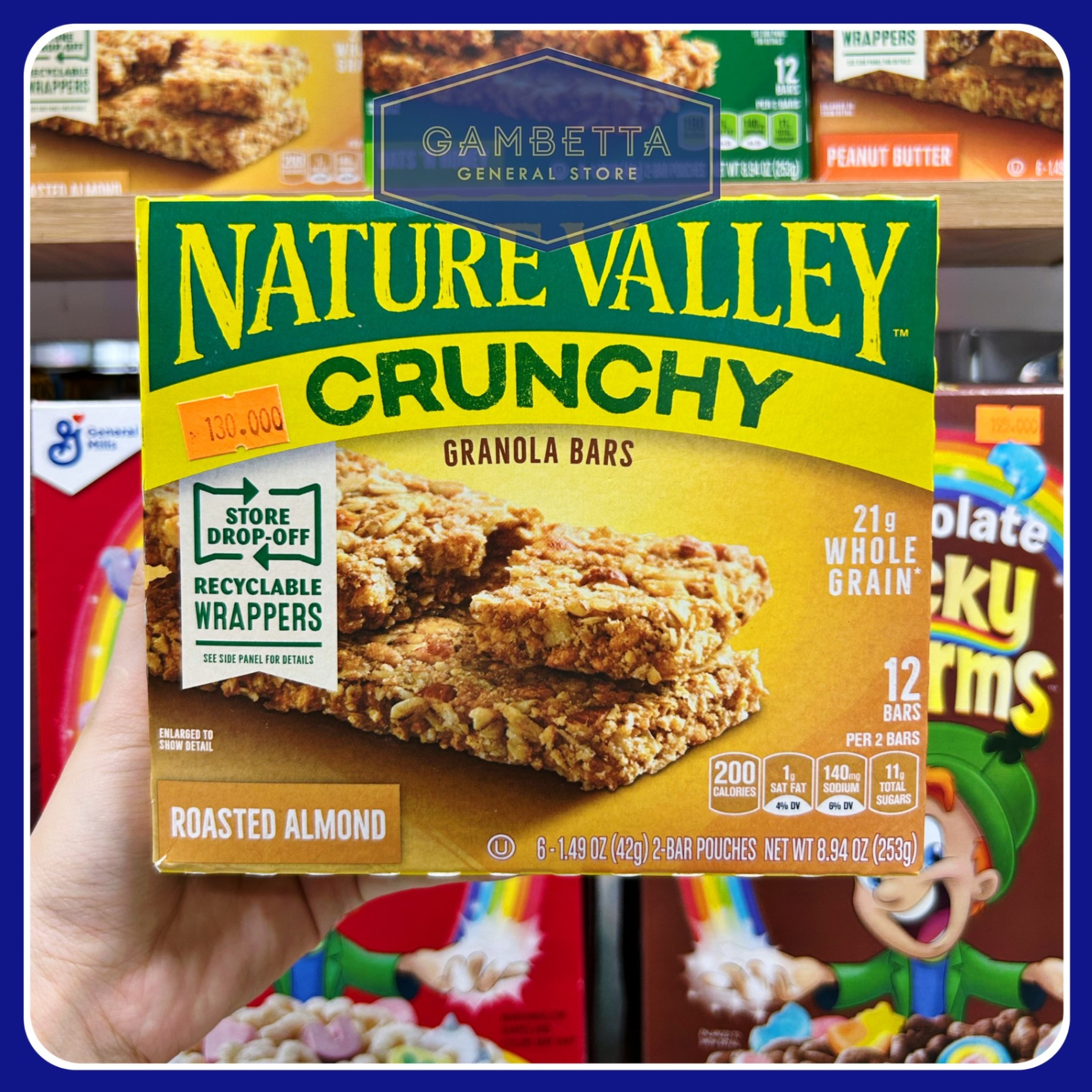 Nature Valley Crunchy Roasted Almond Granola Bars 12 Bars