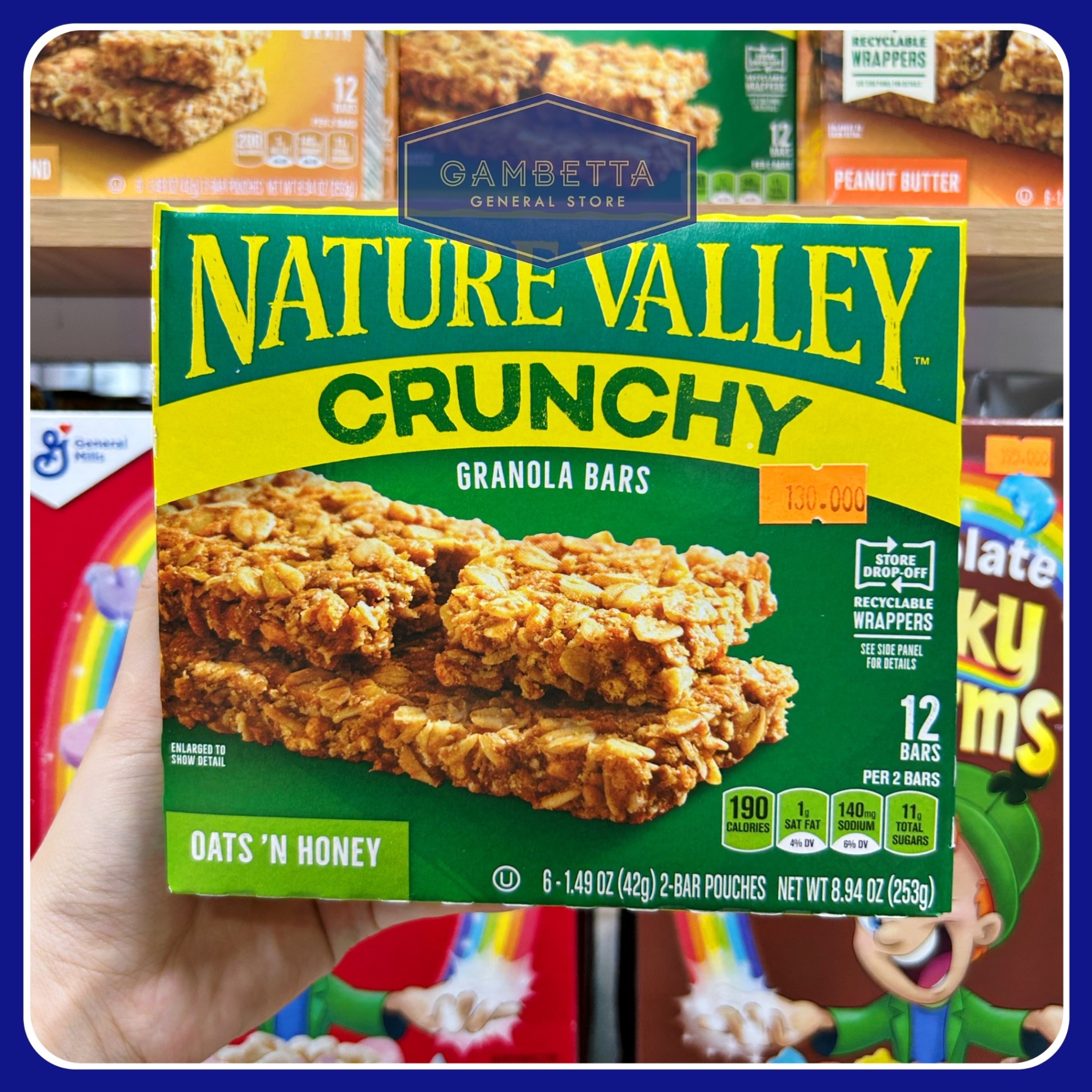 Nature Valley Crunchy Oats 'N Honey Granola Bars 12 Bars