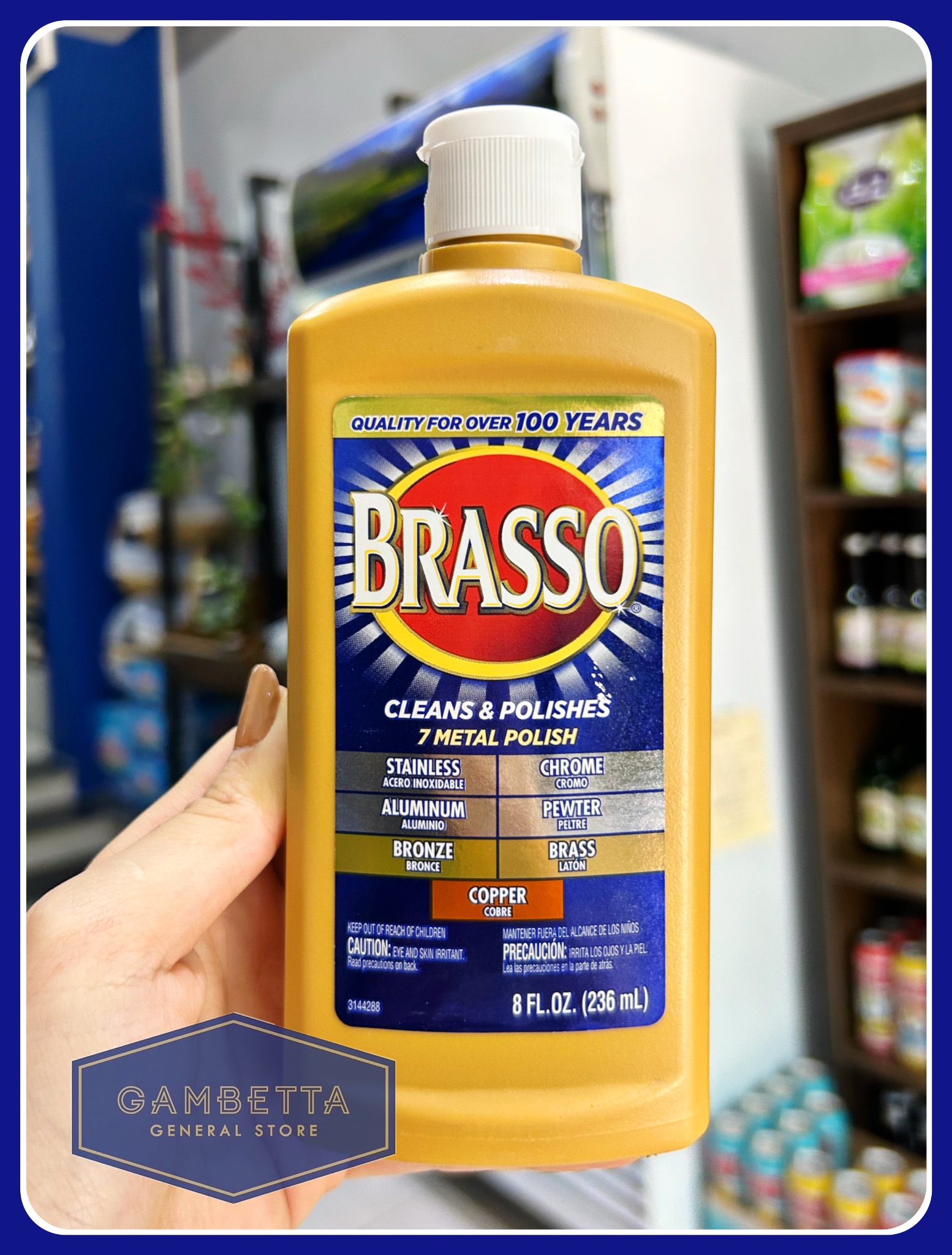 Brasso Đánh Bóng Kim Loại 235ml