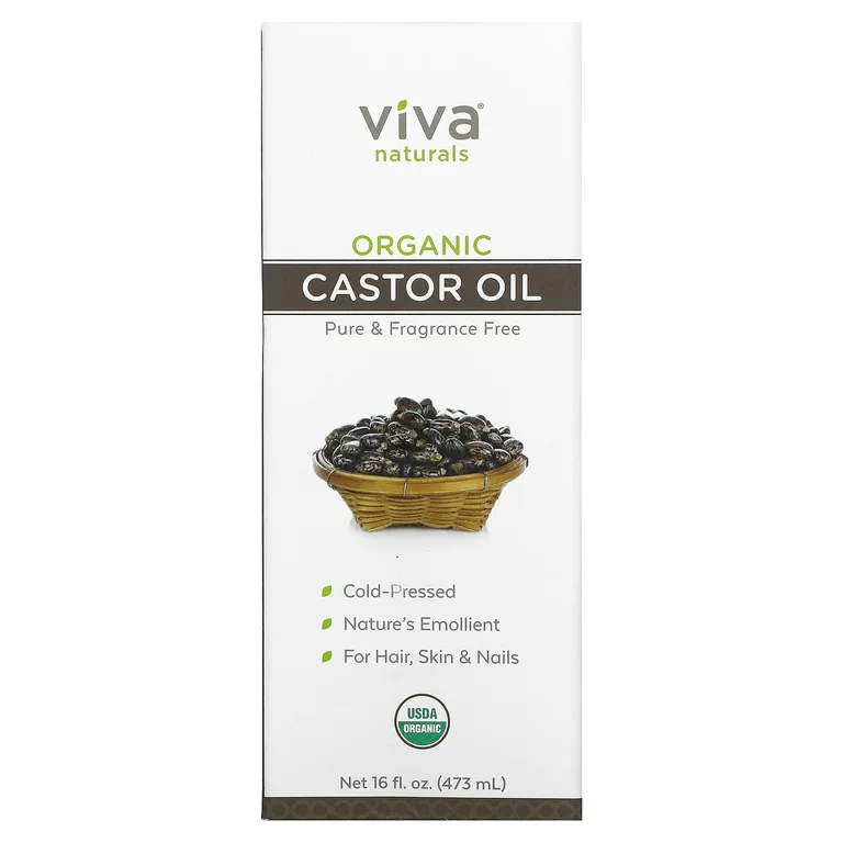 Viva Naturals Organic Castor Oil 473ml