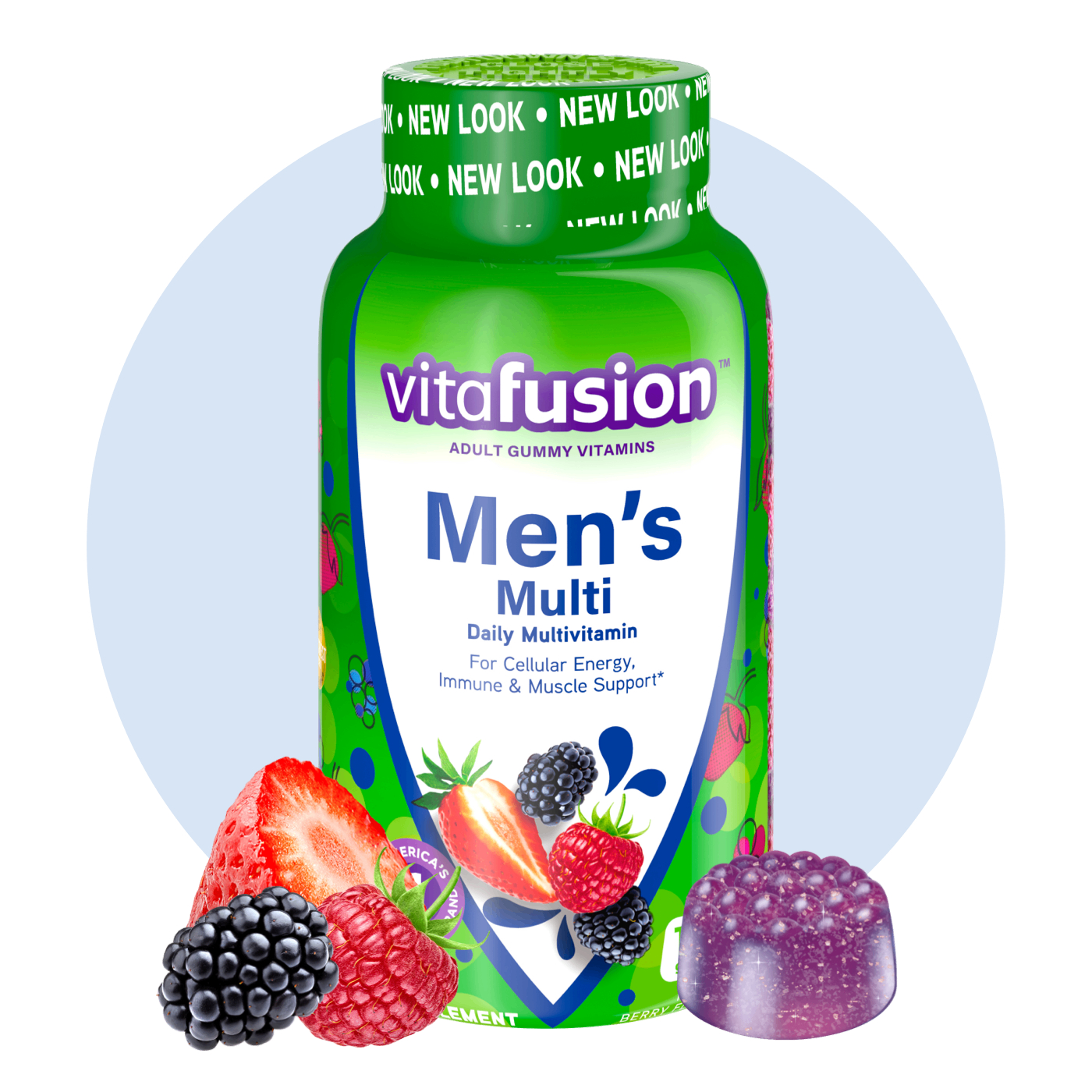 Vitafusion Men's Multi For Cellular Energy, Immune and Muscle Support 220 Gummies