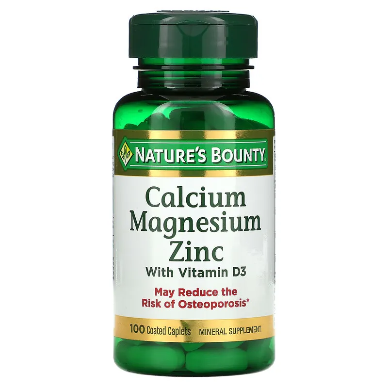 Nature's bounty Calcium Magnesium Zinc with Vitamin D3 100 Coated Tablets