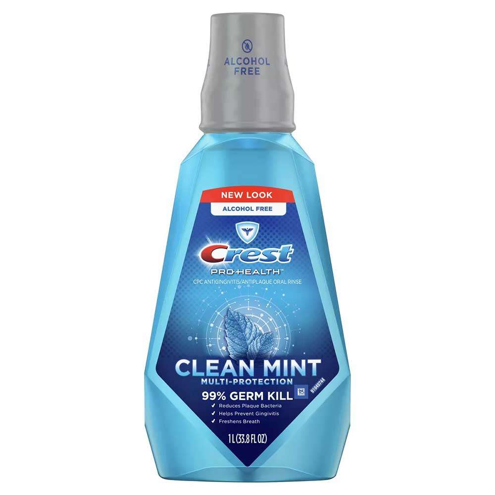 Crest Pro Health Clean Mint Multi-Protection Mouthwash 1L