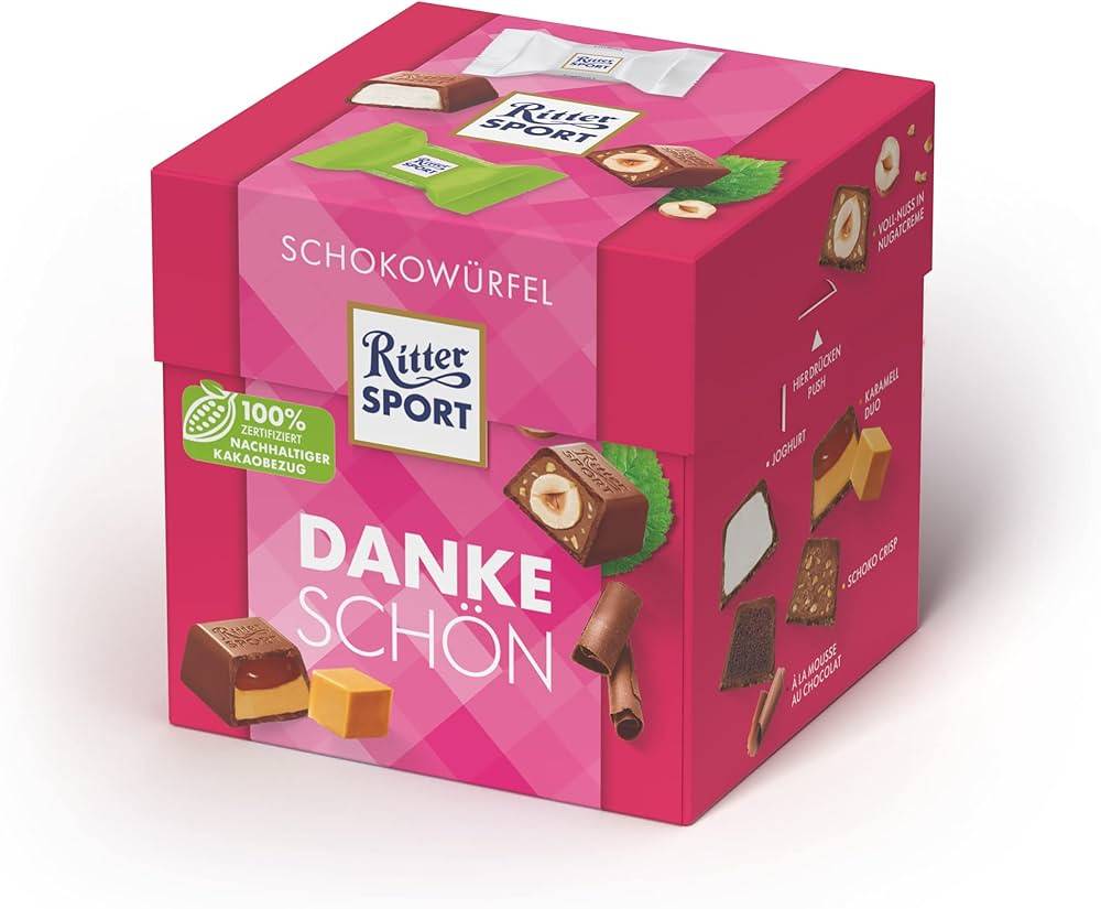 Ritter Sport Thank You Chocolate, Yogurt, Caramel, Crisp 176g