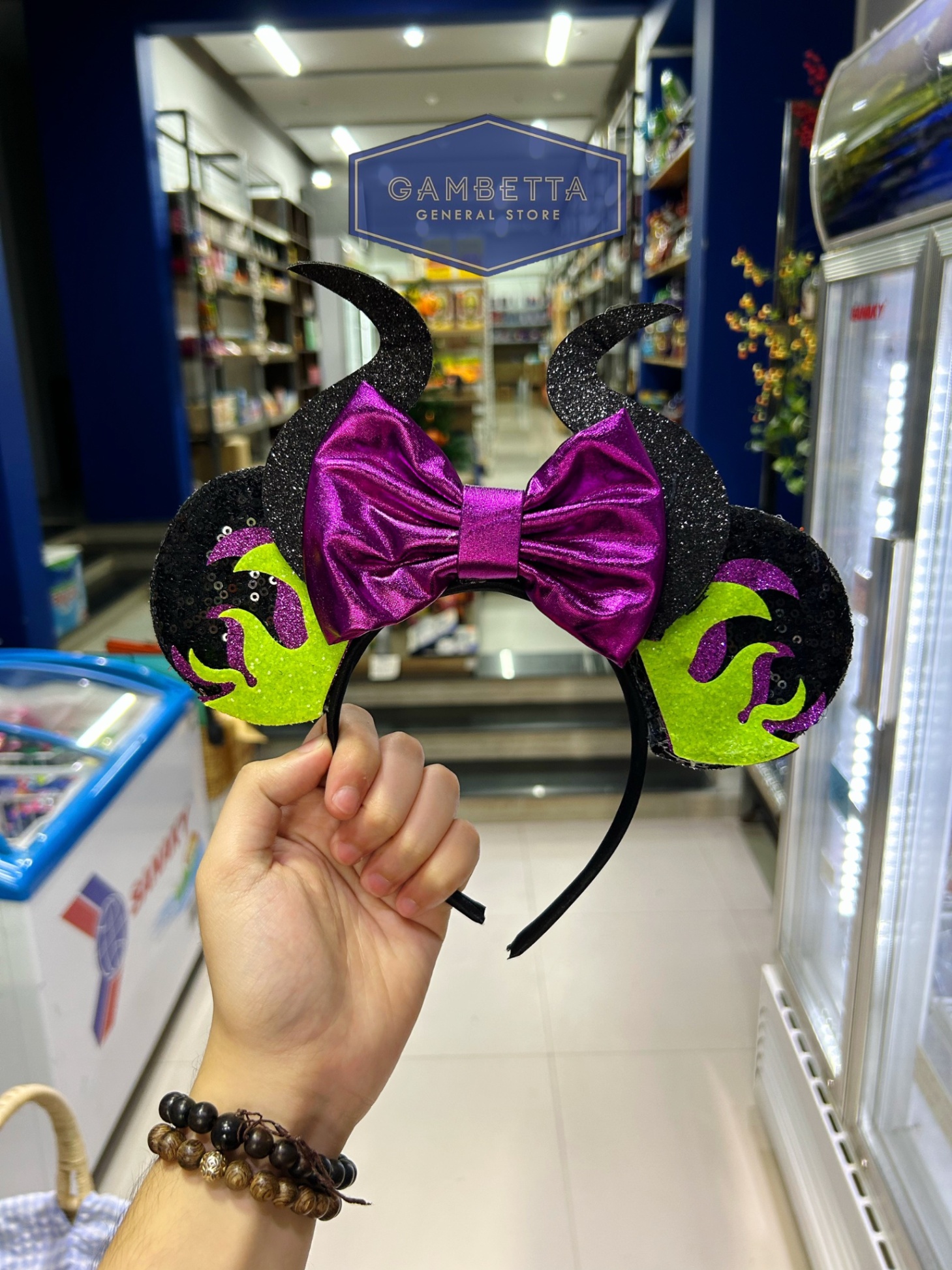 Bờm Halloween Tai Mickey