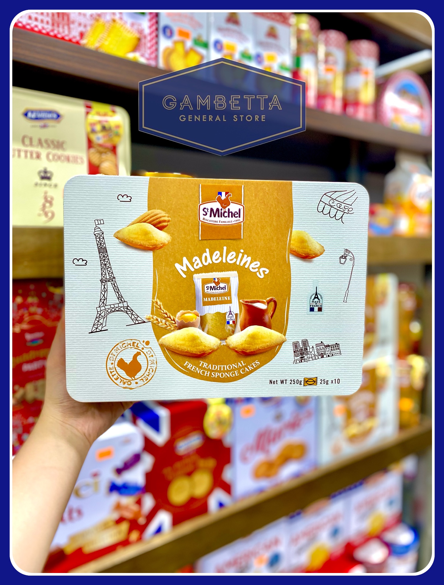 Bánh Hộp Sắt st Michel Madeleines 250g