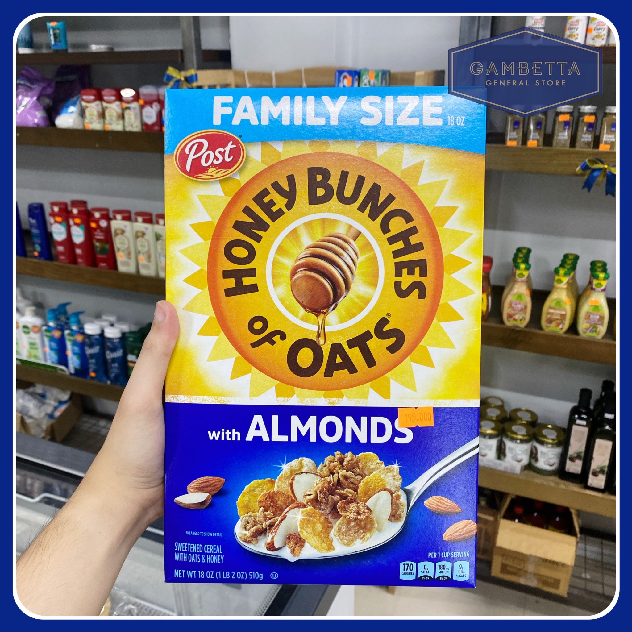 Post Honey Bunches Of OatsWith Almond Family Size 510g