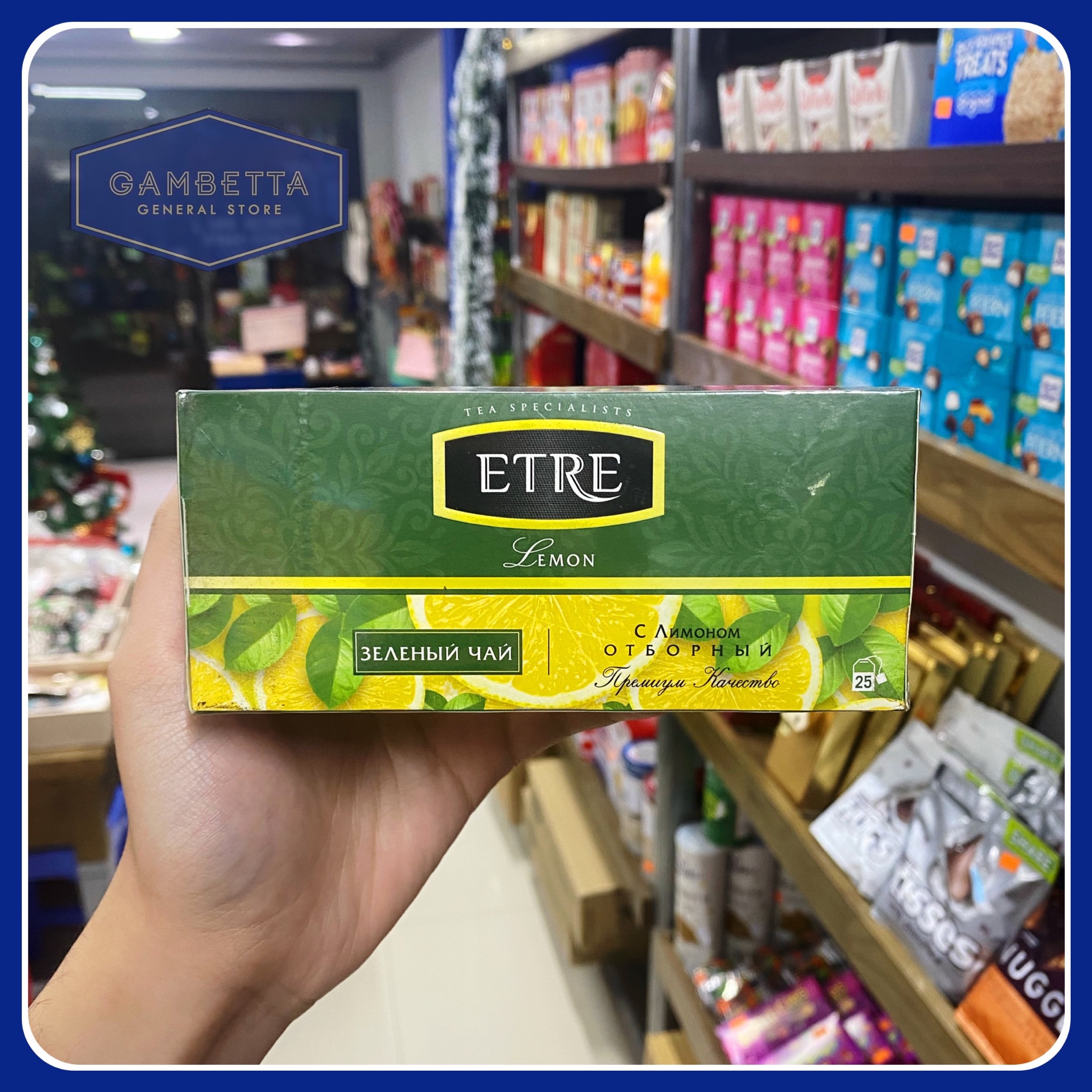 Etre Trà Xanh Hương Chanh 25 Túi Lọc Green Tea Lemon 50g