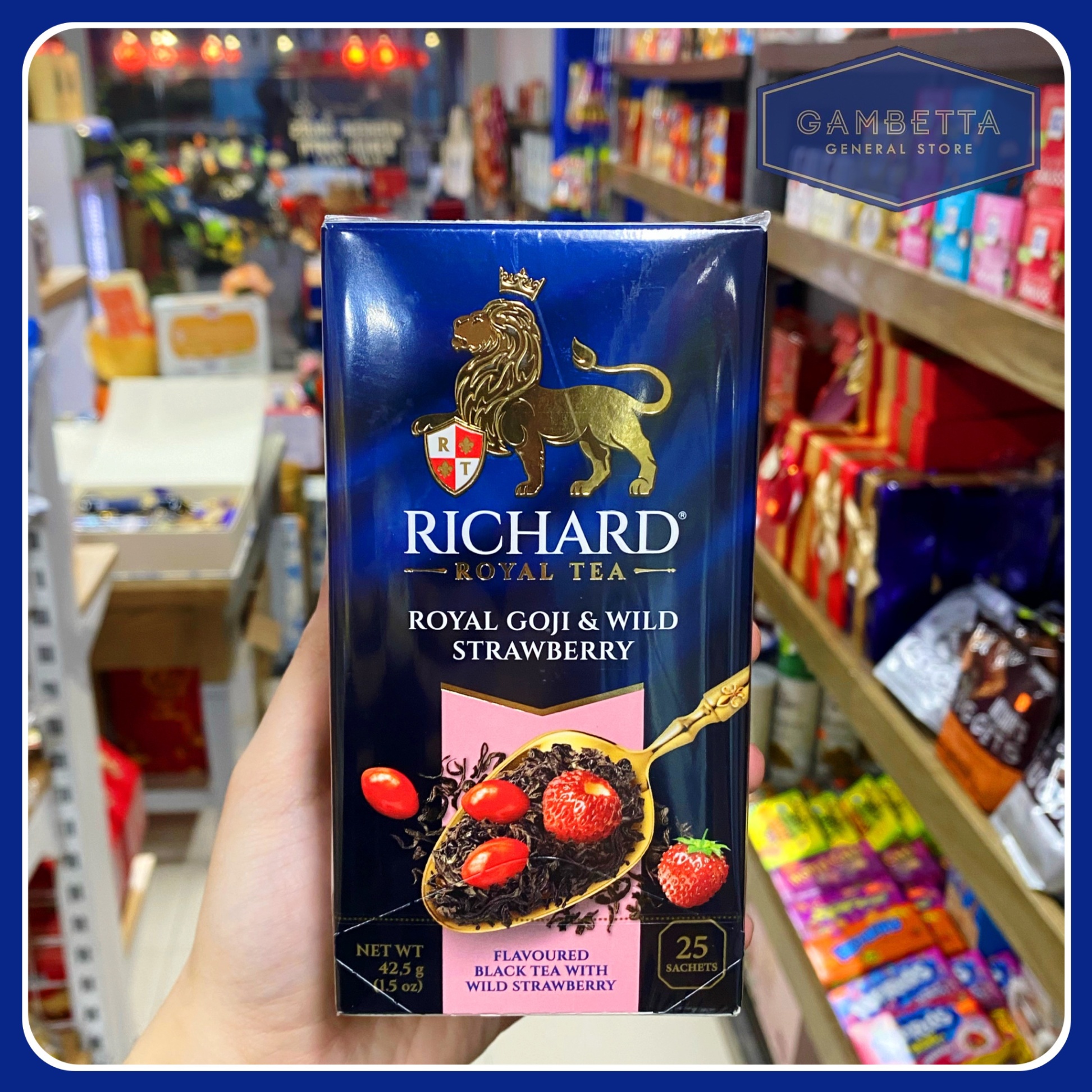 Trà Richard Hộp Giấy Royal Goji & Wild Strawberry 25 Gói