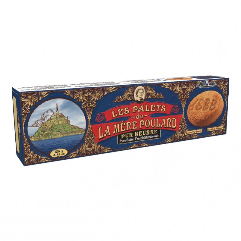 Bánh Quy Les Palets de La Mere Poulard Pure Butter French Shortbreads 125g