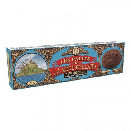 Les Cookies de La Mere Poulard Hộp Giấy All Chocolate French Shortbreads 125g