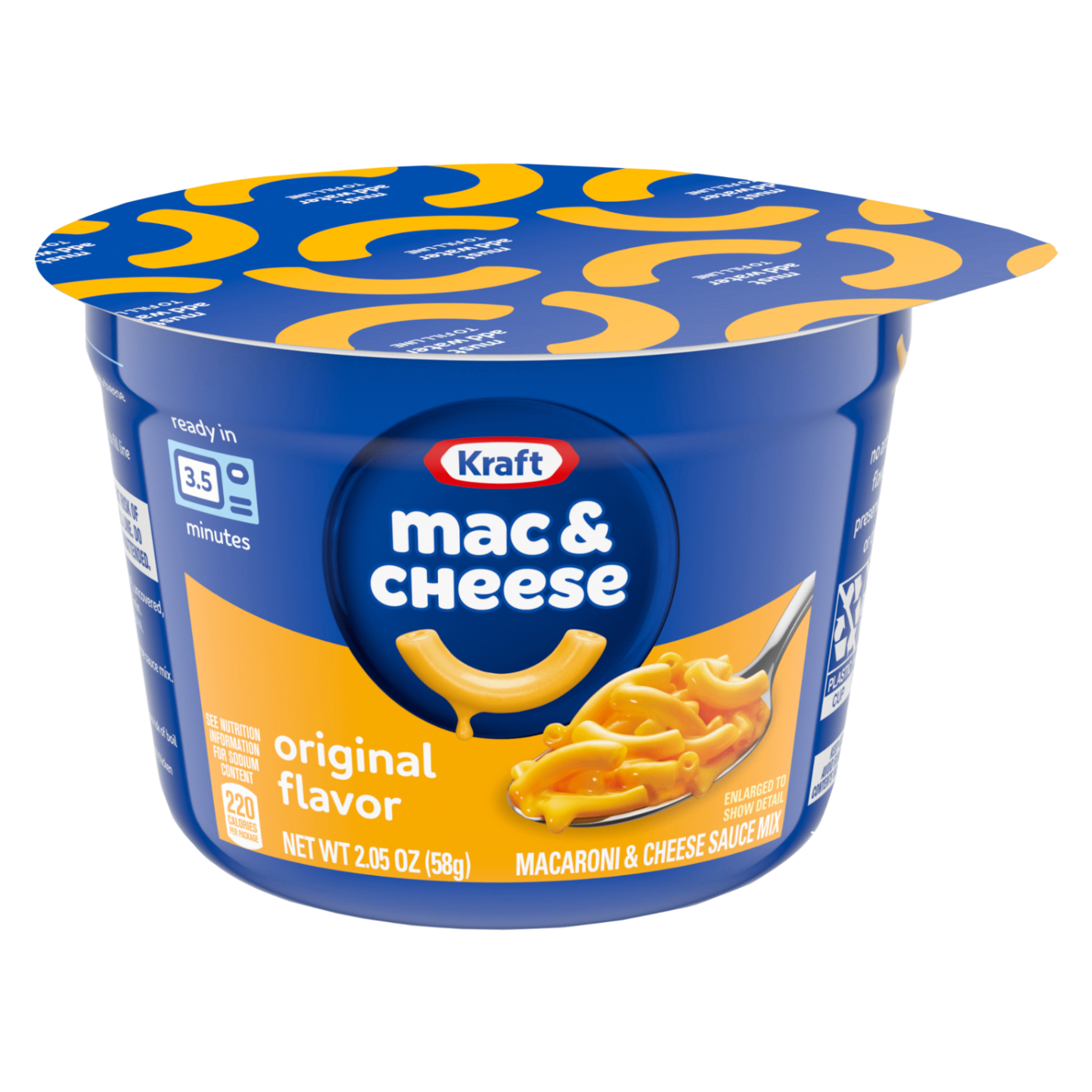 Kraft Macaroni and Cheese Original Microwave Cup 58g ( mã mới )