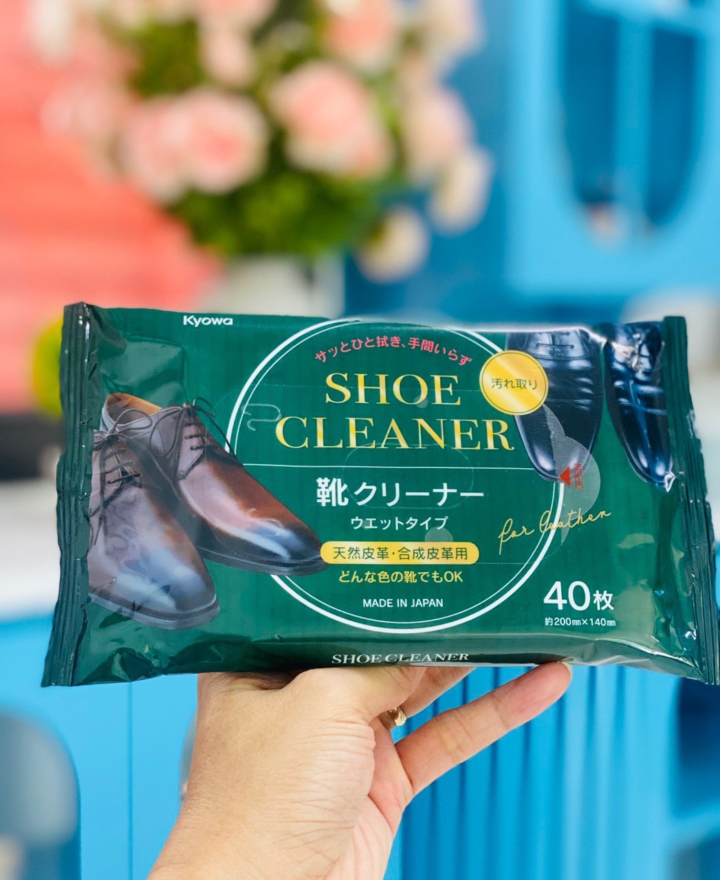 Set 3 gói khăn lau giày nhật Japanese shoes cleaner wipes