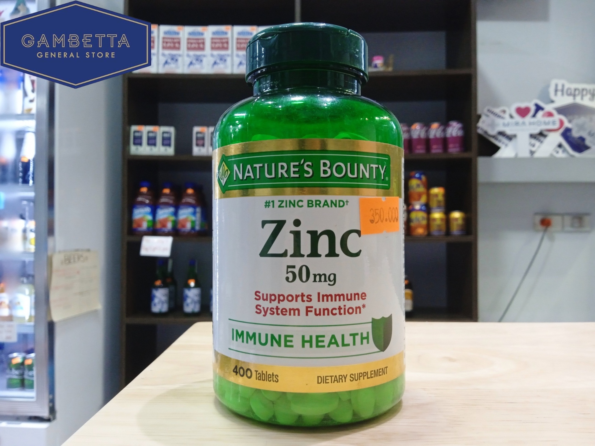 Nature's Bounty Zinc 50mg 400 Tablets