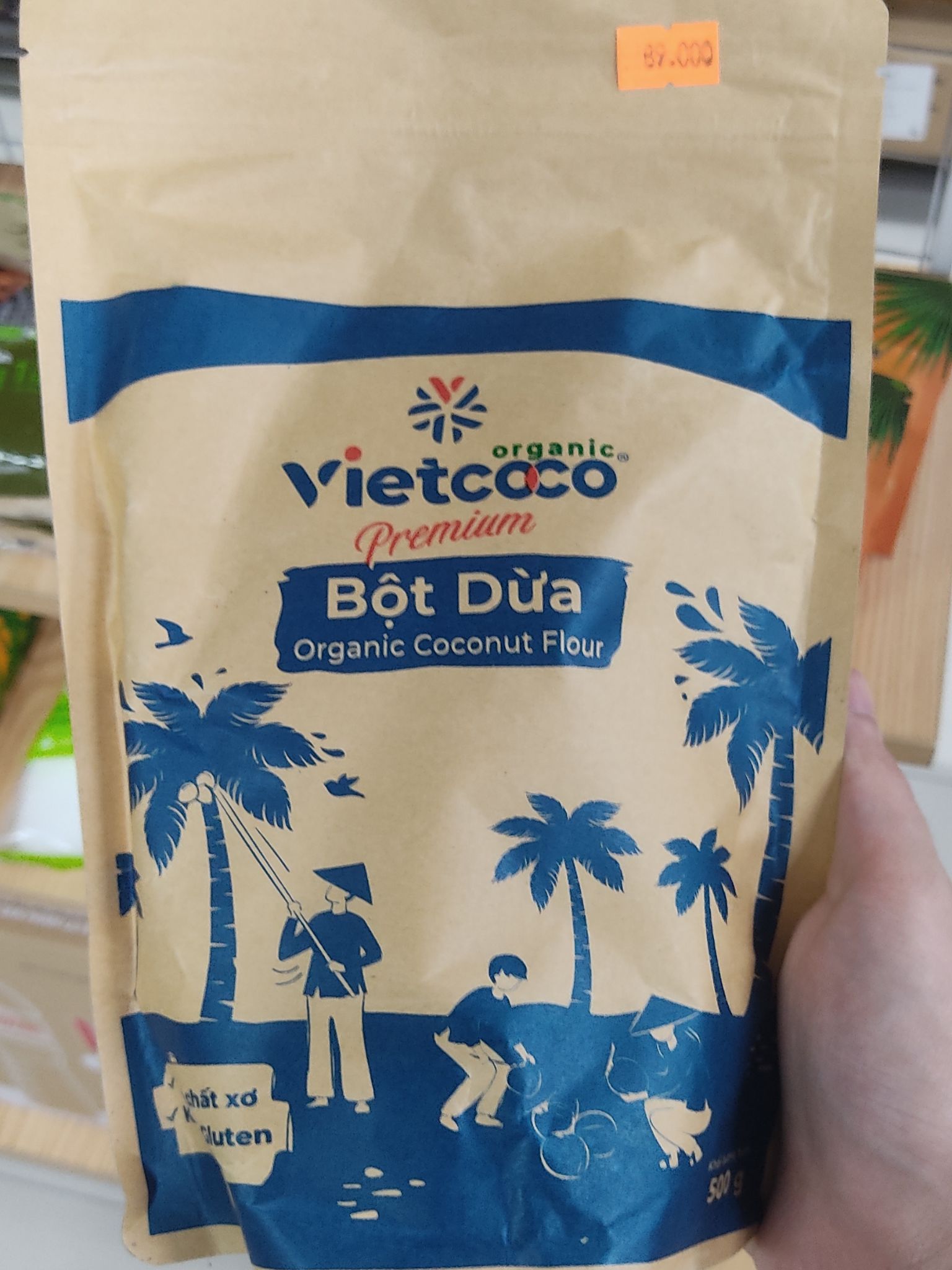 Vietcoco Bột Dừa Hữu Cơ Organic Coconut Flour 500gram