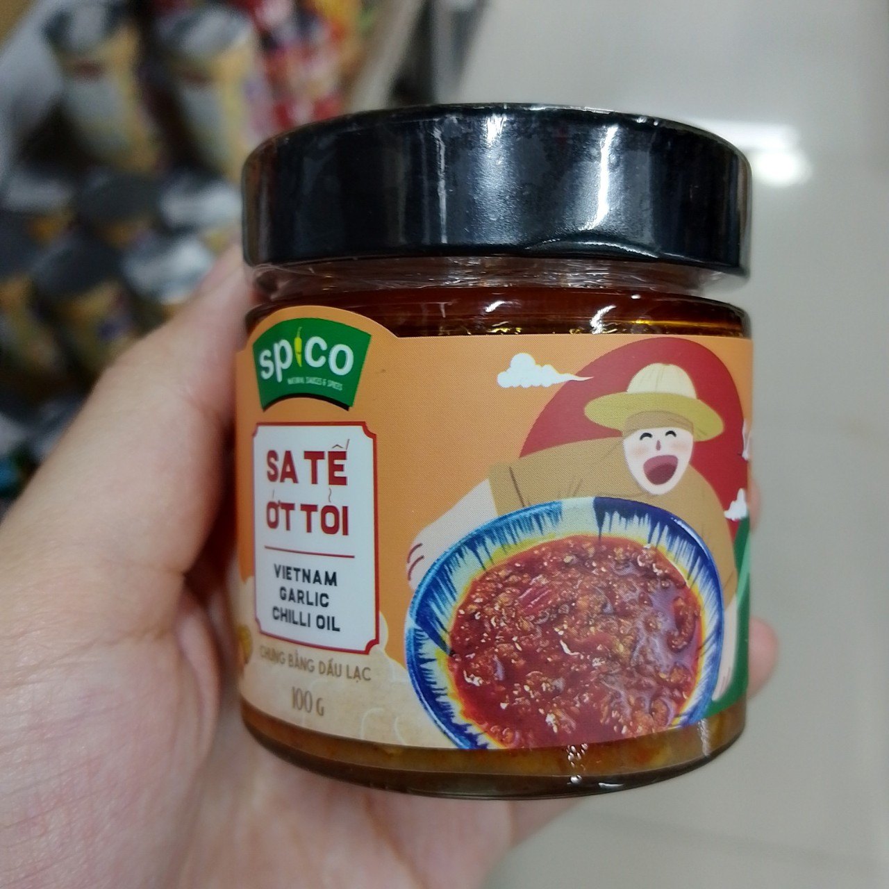 Spico Sa Tế Ớt Tỏi Vietnamese Garlic CHili Oil 100g