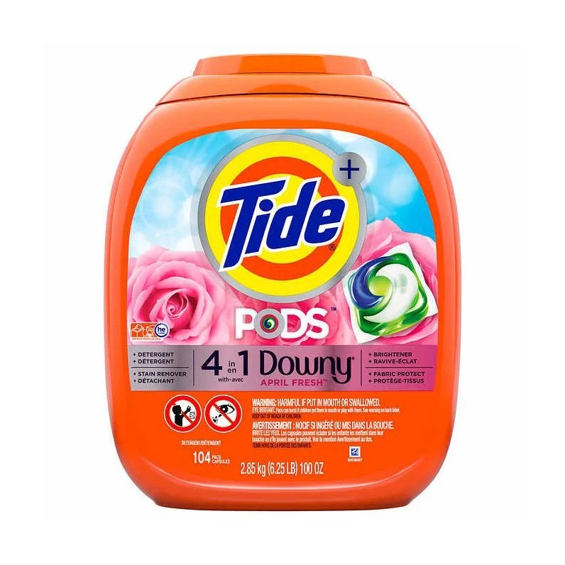 Tide Pods 4 in 1 Downy 104 Pacs