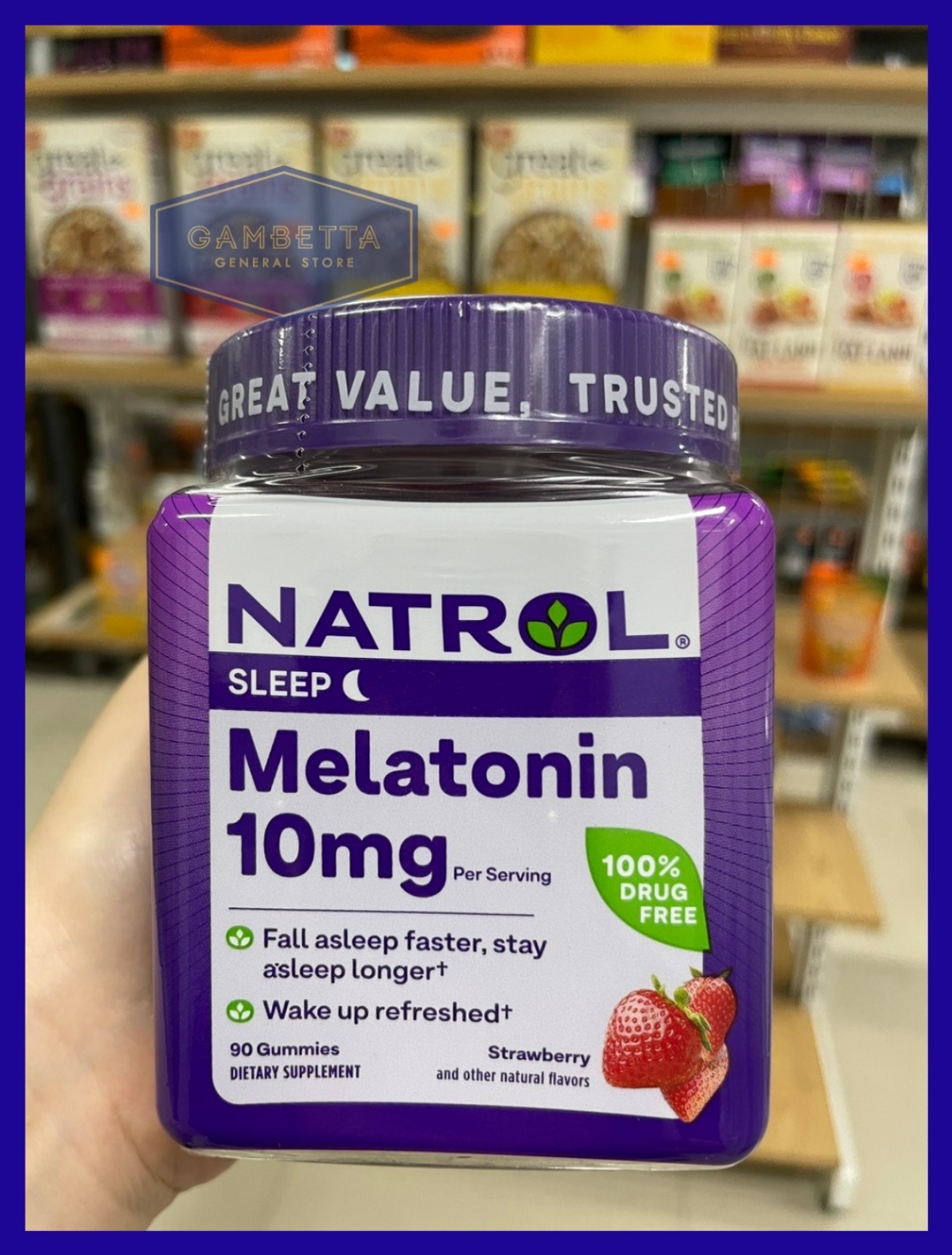 Natrol Melatonin 10mg Gummy Strawberry Flavor 90 Gummies