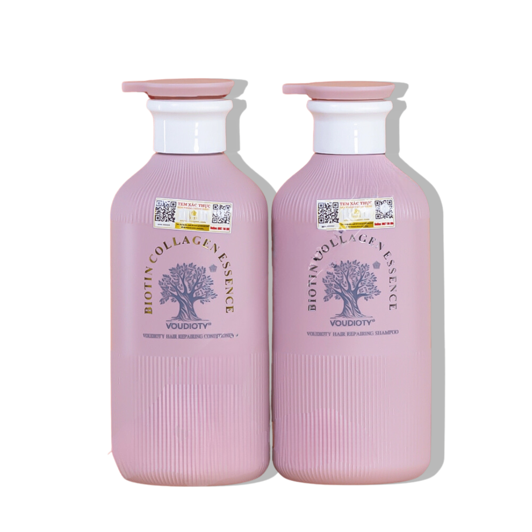 Voudioty Biotin & Collagen Dầu Xả Chai Hồng 500ml