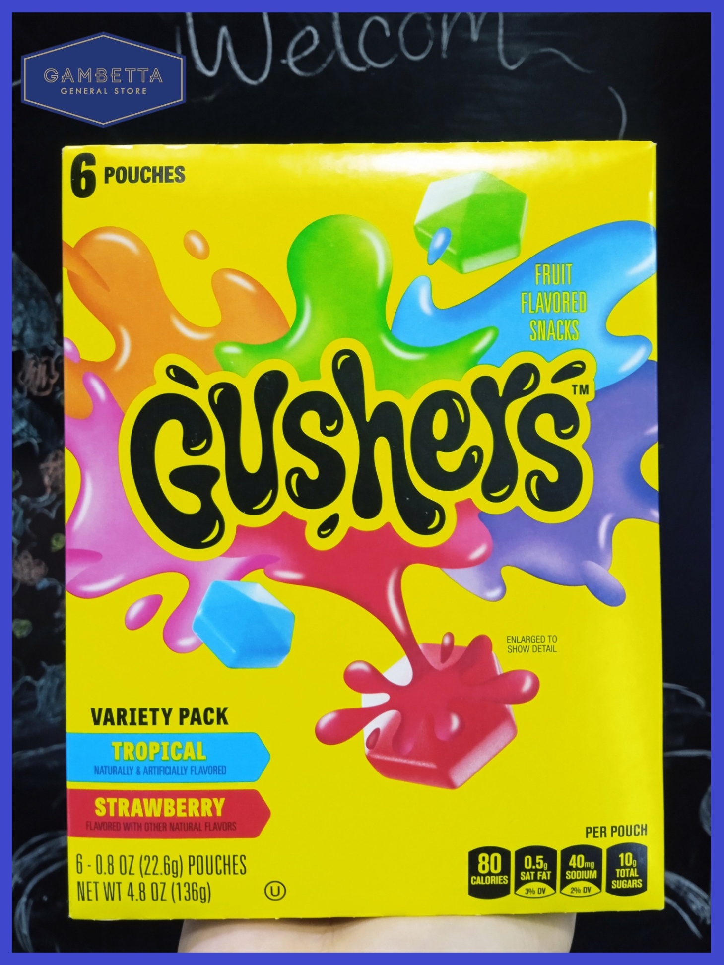 Gushers Variety pack Tropical Strawberry 6 pouches