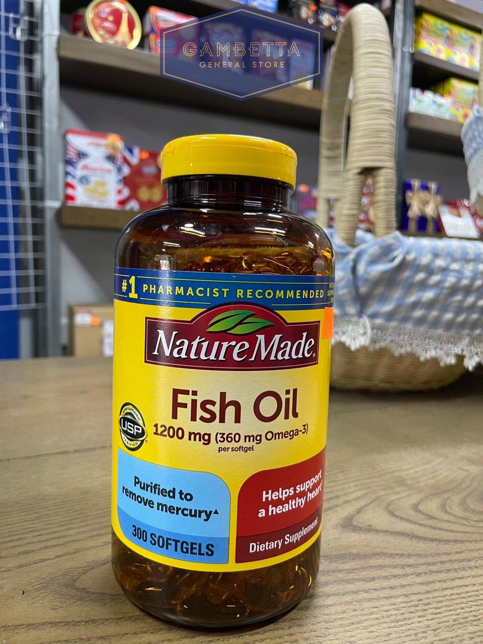 Nature Made Fish Oil 1200 mg 300 softgels