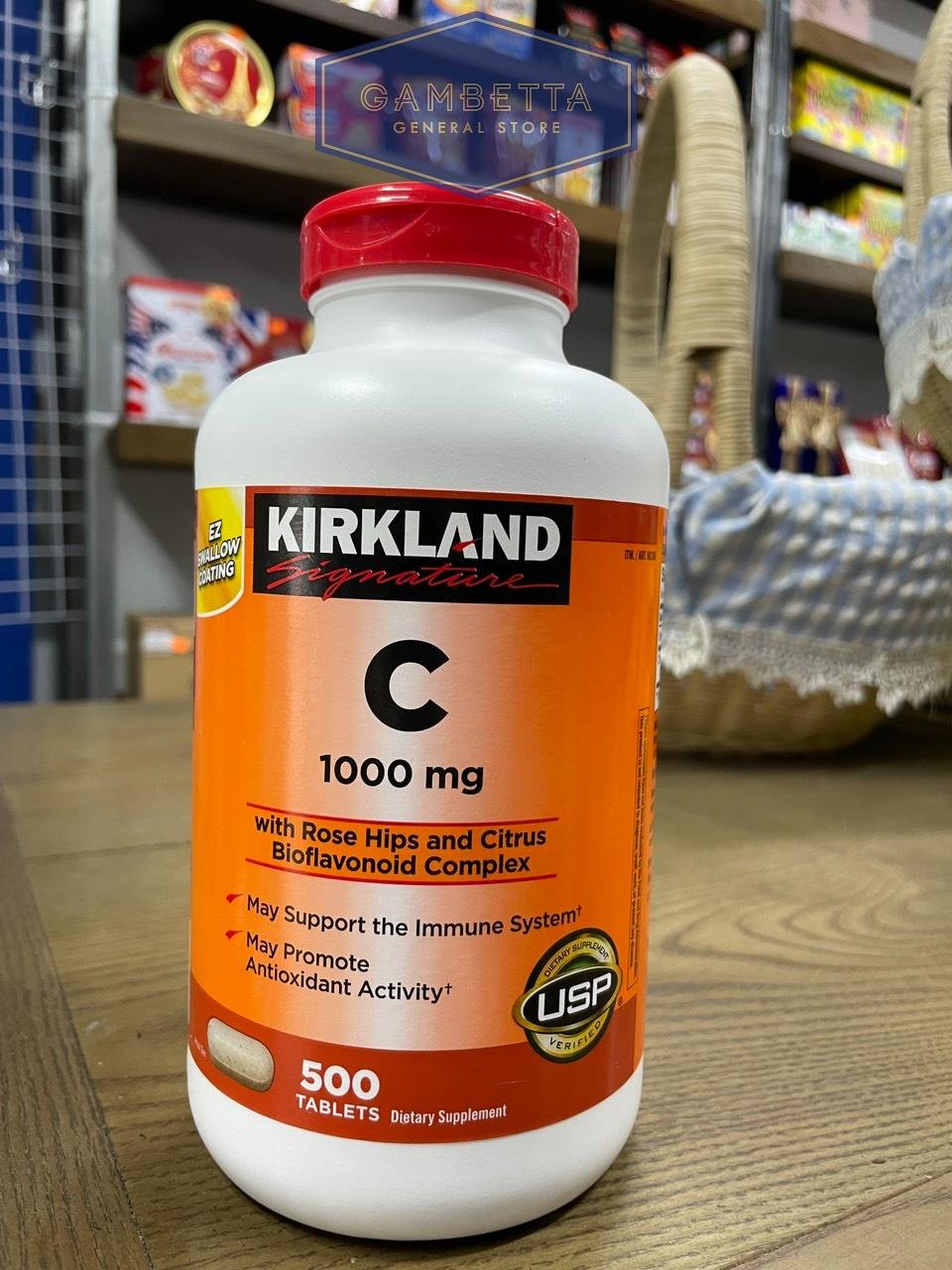 Kirkland Signature Vitamin C 1000mg 500 tablets