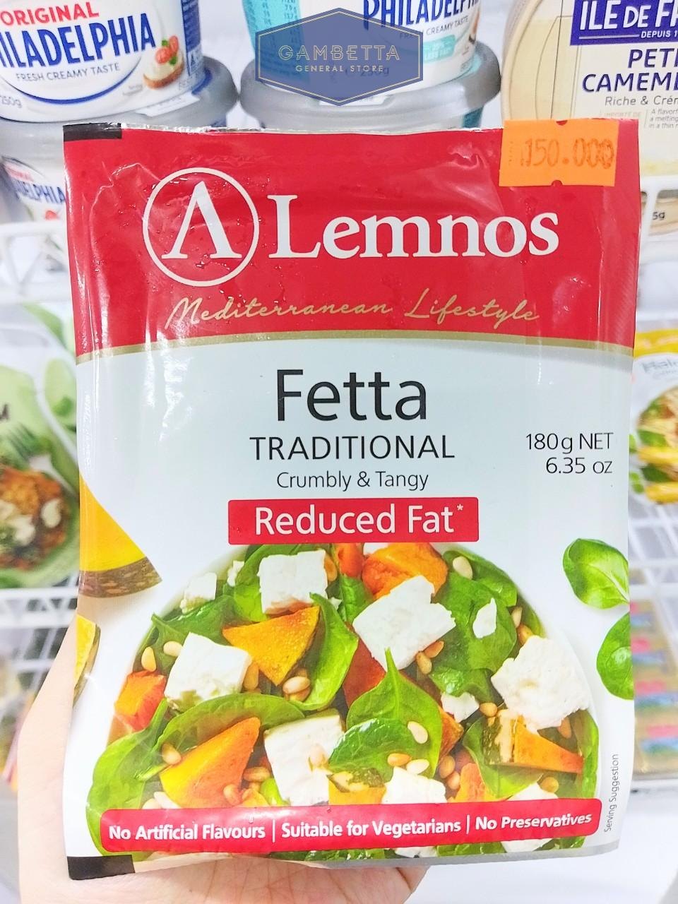 Lemnos Fetta Cheese Reduced Fat 180g