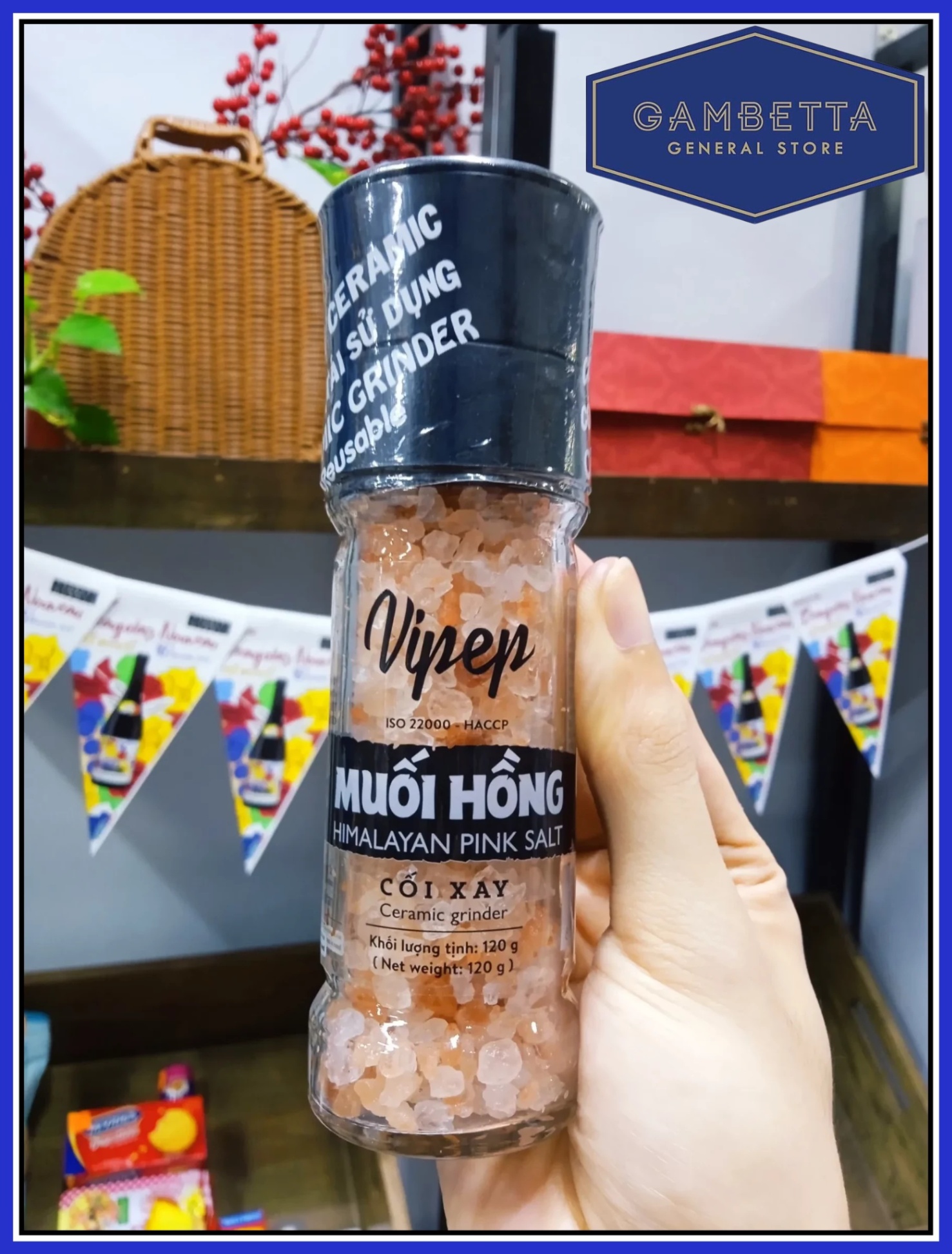 Vipep Himalayan Pink Salt Muối Hồng 120g