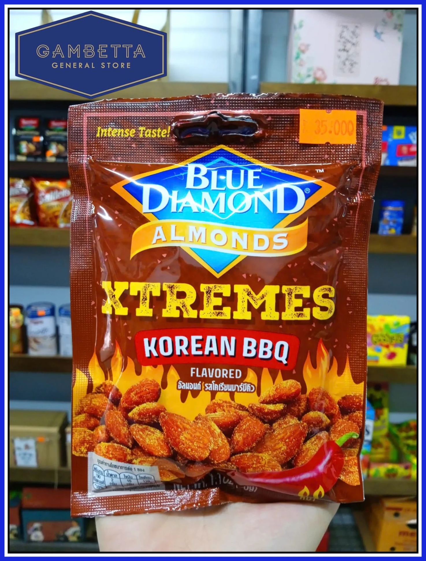 Blue Diamond Hạnh Nhân vị BBQ Hàn Quốc Almond Korean BBQ Flavors 30g