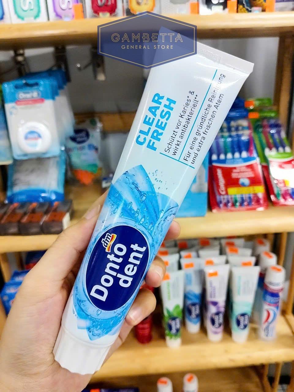 Dm Donto Dent Clear Fresh Kem Đánh Răng Đức Thơm Miệng 125ml