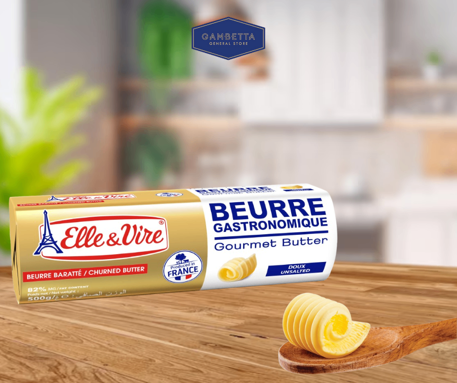 Elle & Vire Unsalted Butter Bơ Lạt 82% 500gram